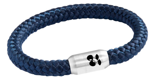 Das Original Ibiza Club Segeltau Armband, Handmade, Kirsch Gravur, Magnetverschluss, 8mm Ø