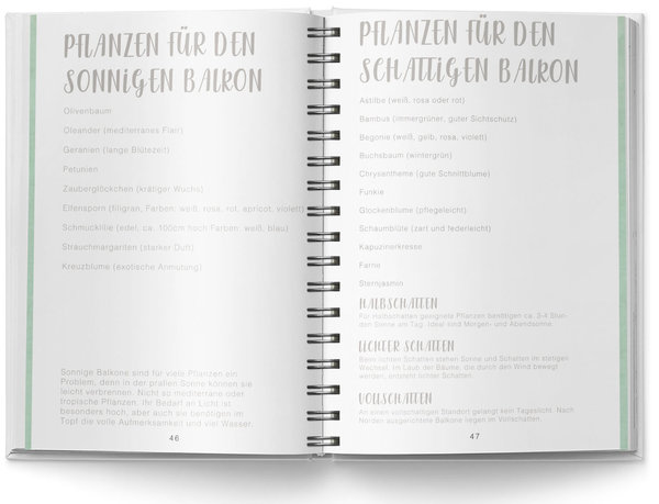 Mein Balkon-Tagebuch in A5 zum Selberschreiben, Liebevoll Gestaltet, 80 Seiten